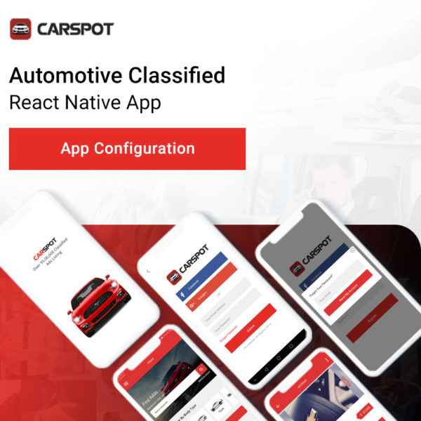 CarSpot Dealership Classified React Native App IOS