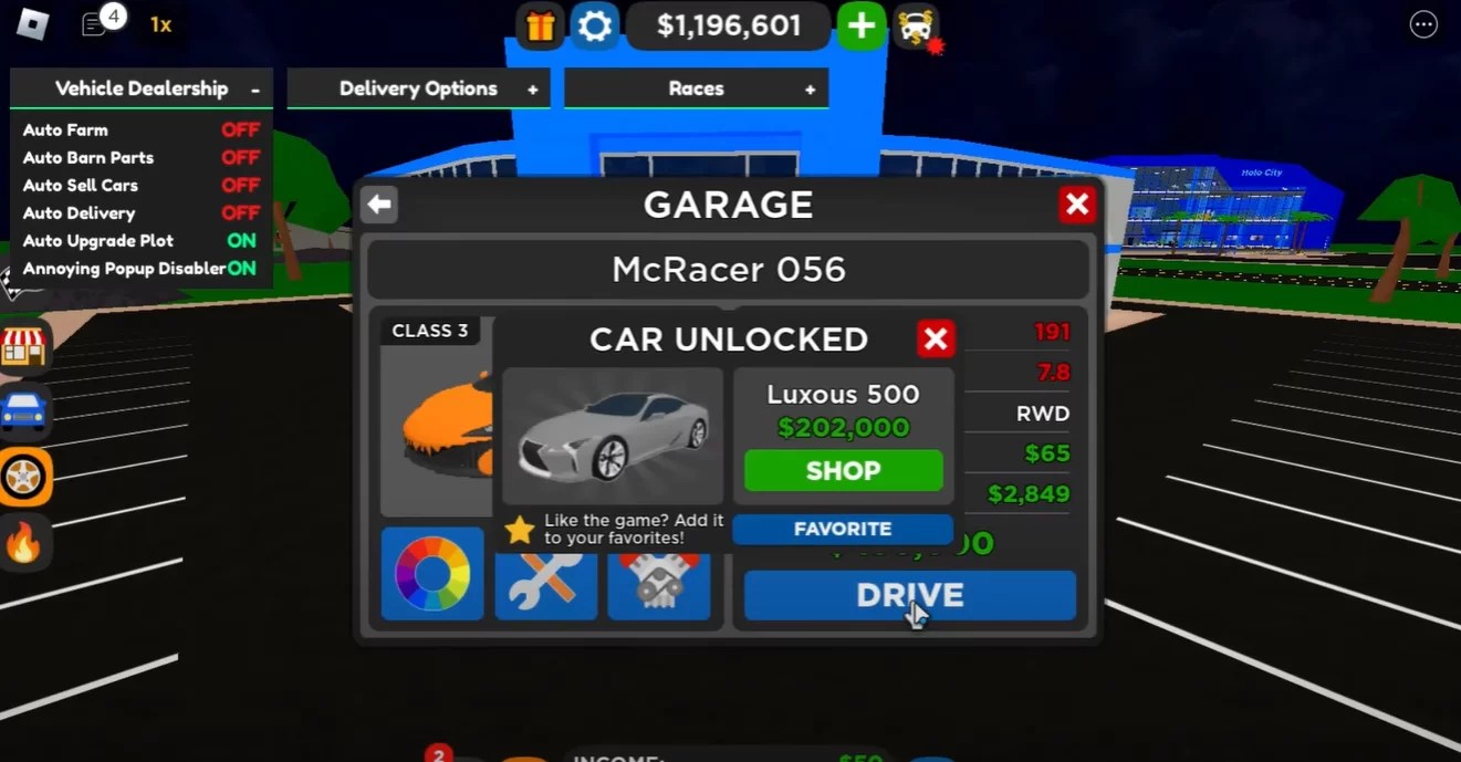 Car Dealership Tycoon Script 2024 Auto Farm, Auto Delivery