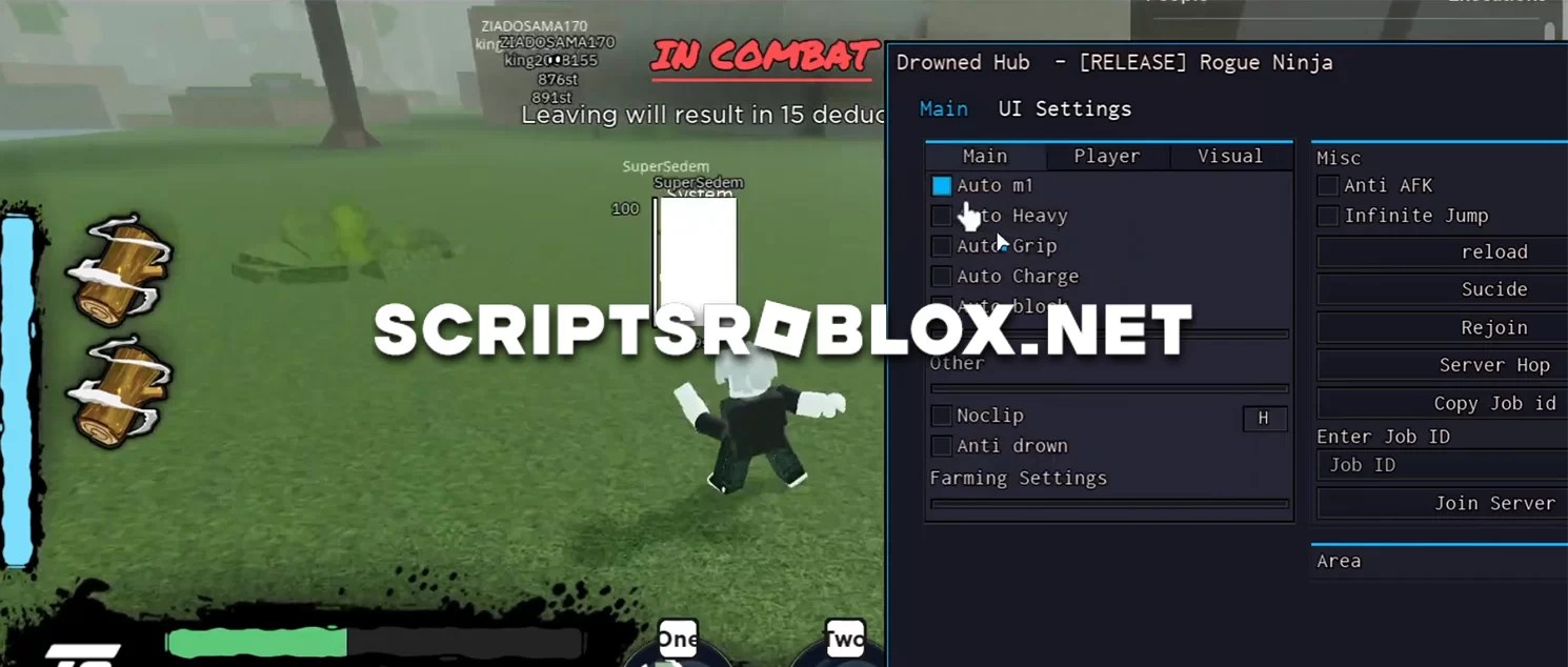 Rogue Ninja Script Esp, Noclip, Auto Attack & More