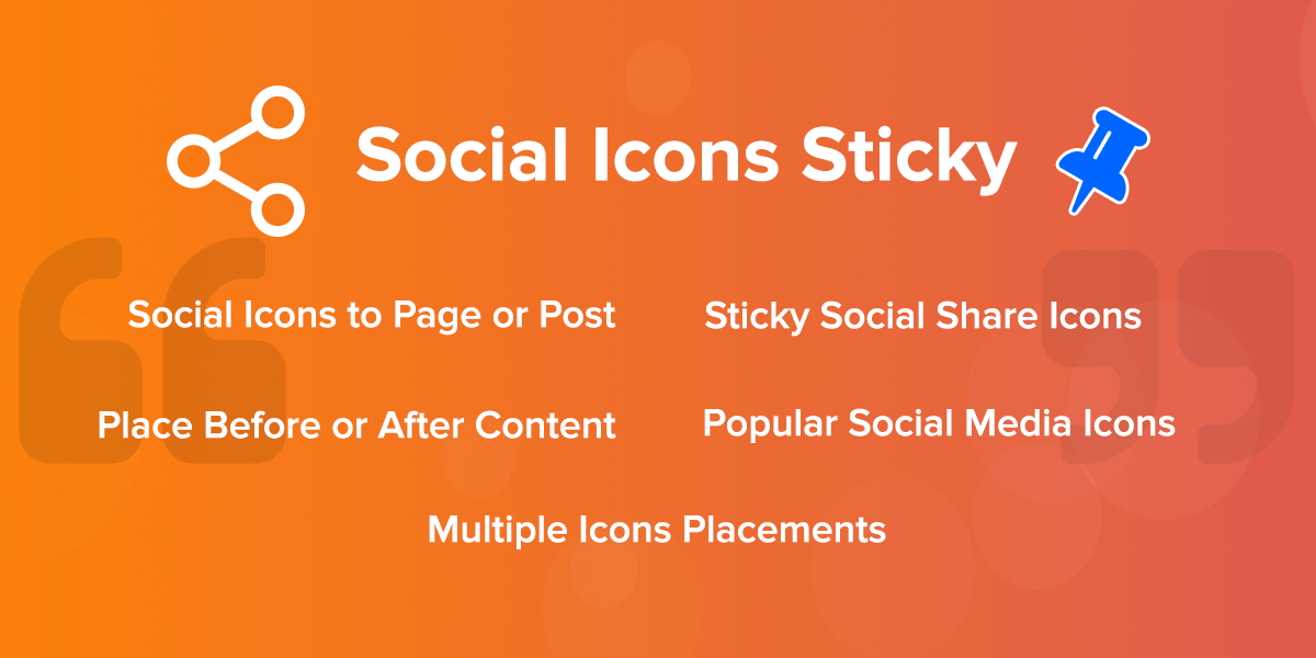 Social Icons Sticky WordPress plugin ScriptsTown