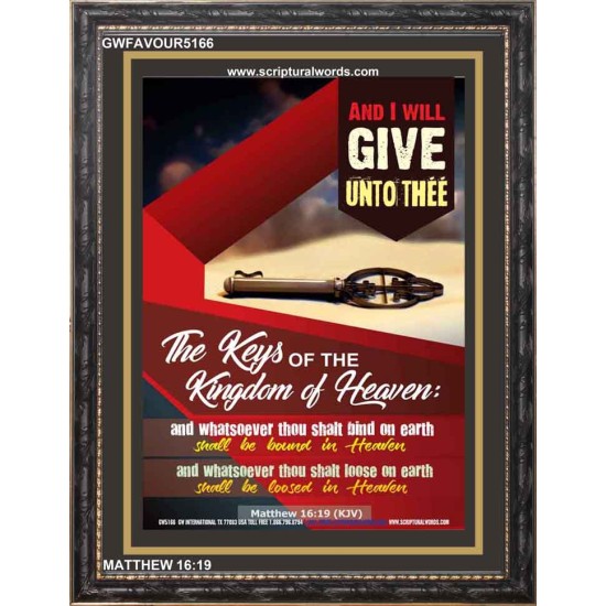 WHATSOEVER THOU SHALT BIND ON EARTH Printable Bible Verses to Framed (GWFAVOUR5166) "33x45"