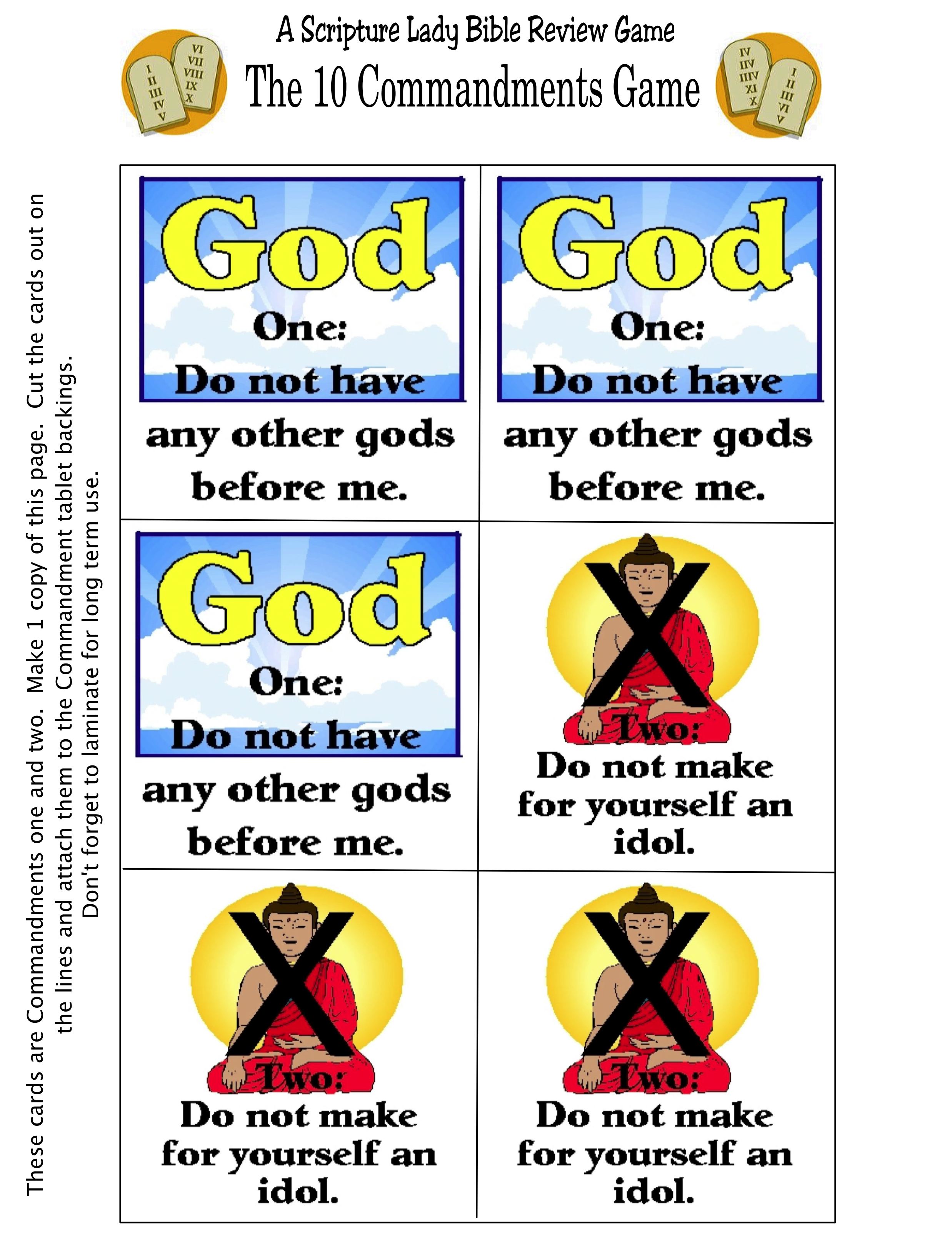 10 Commandments 1 & 2 The Scripture Lady