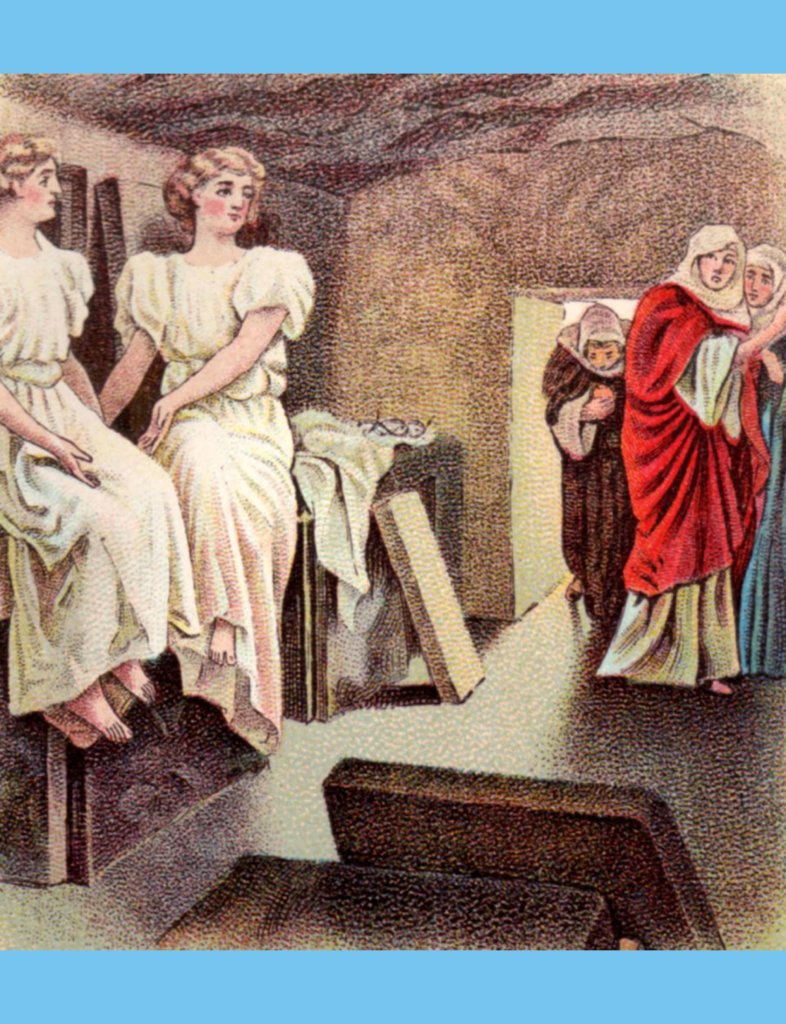 2 Angels at Tomb Easter Pic The Scripture Lady