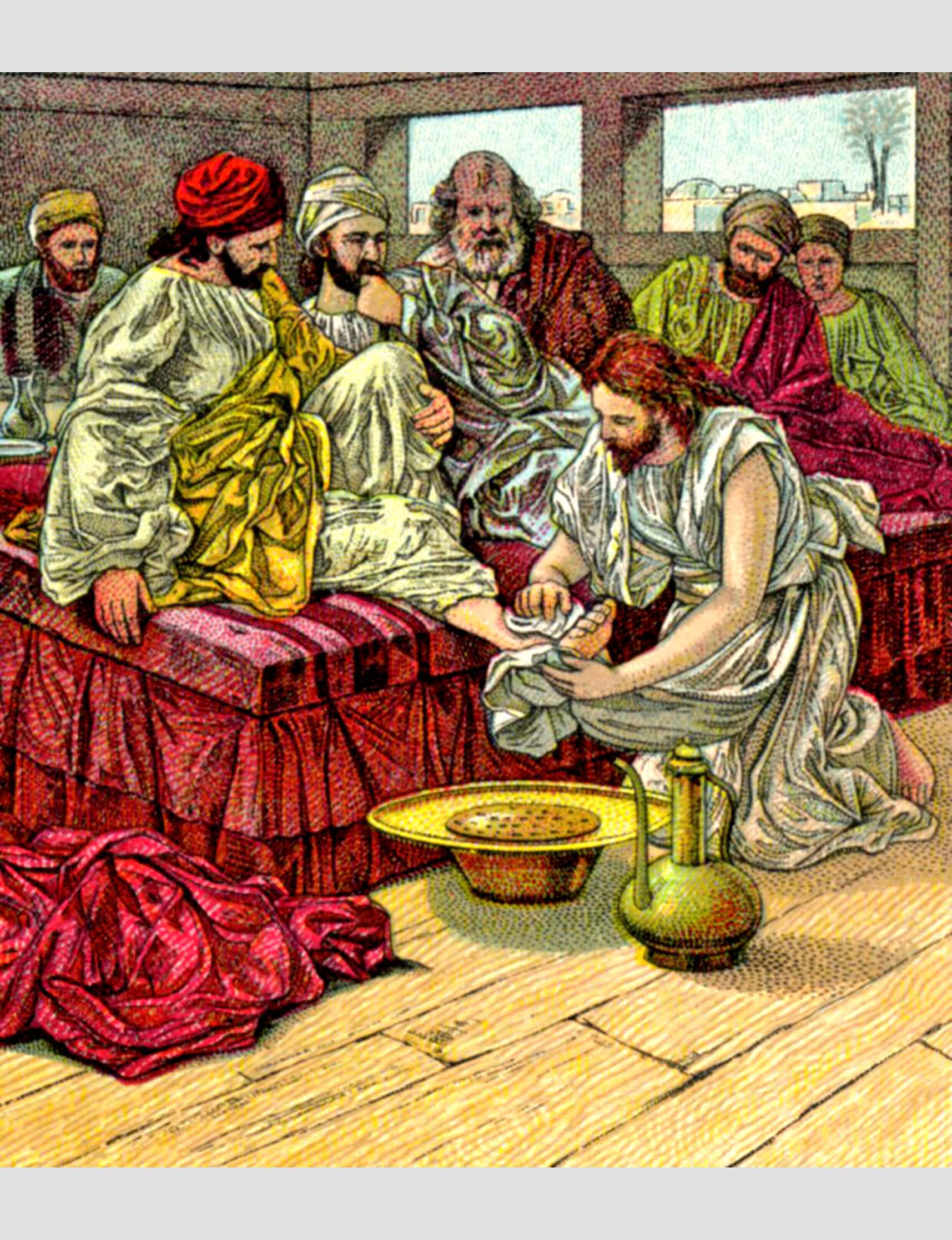 Jesus Washing Feet Easter Pic The Scripture Lady