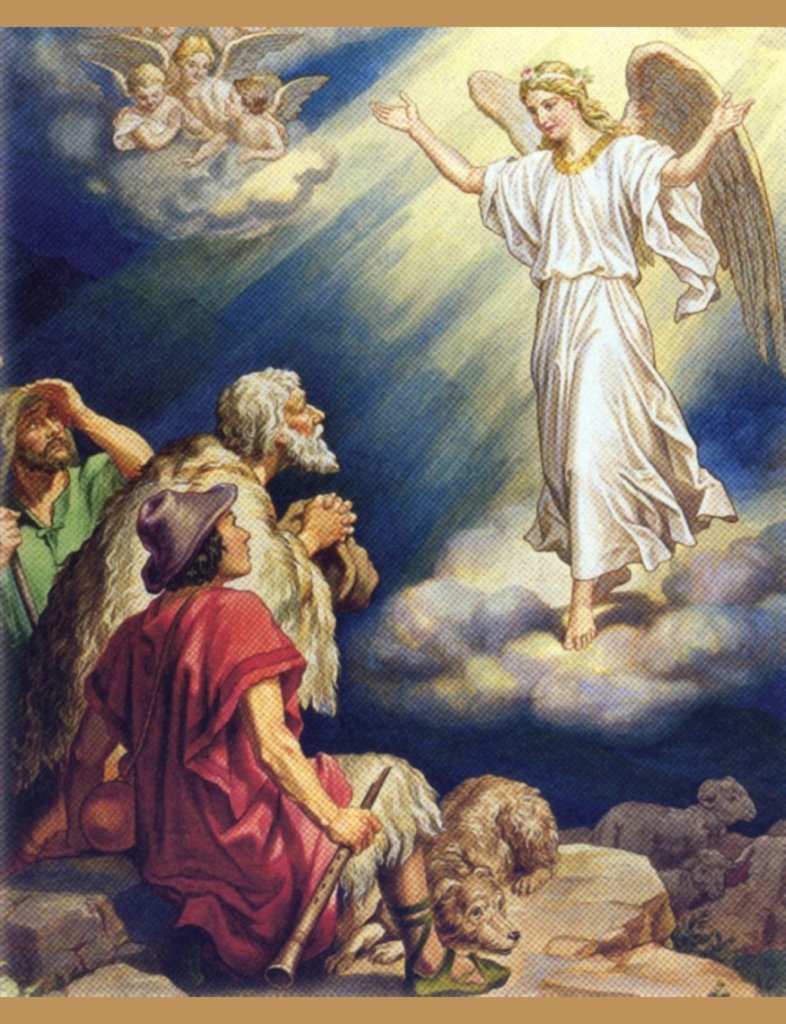 Angel with Shepherds The Scripture Lady