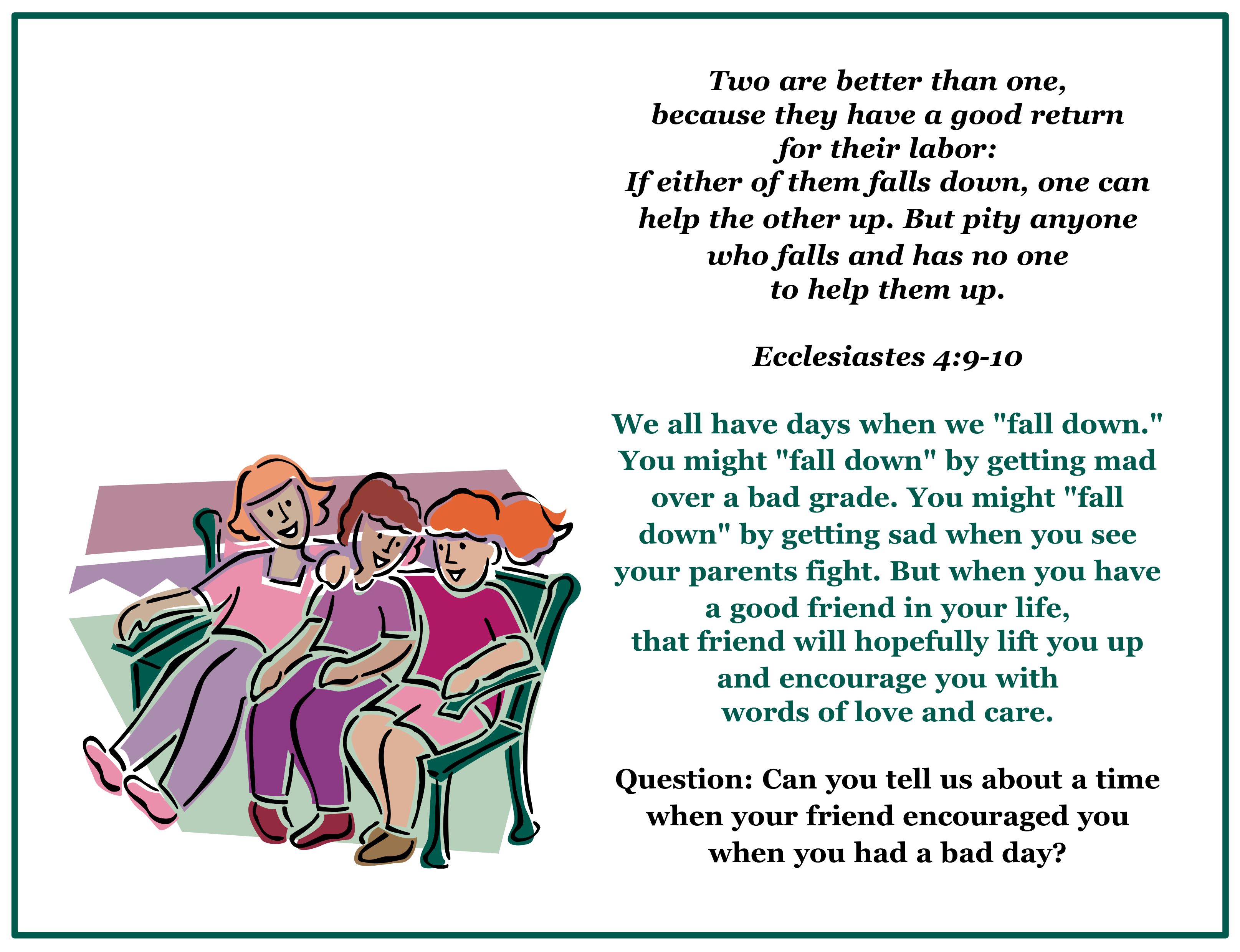 Bible Verses About Friendship for Elementary Kids