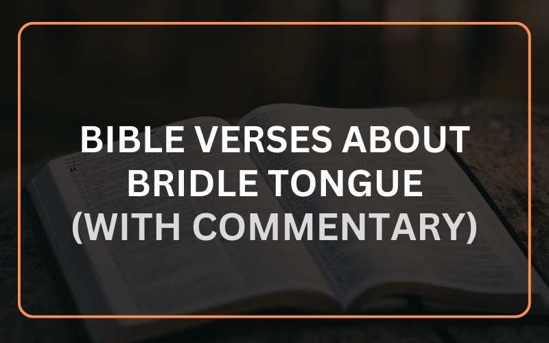 Best 21 Bible Verses about Bridle Tongue (With Commentary) Scripture