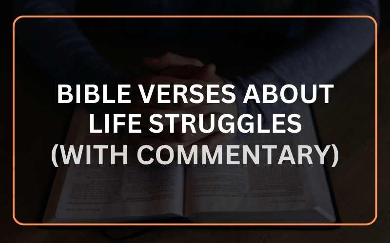 Top 20 Bible Verses About Life Struggles (With Commentary) Scripture