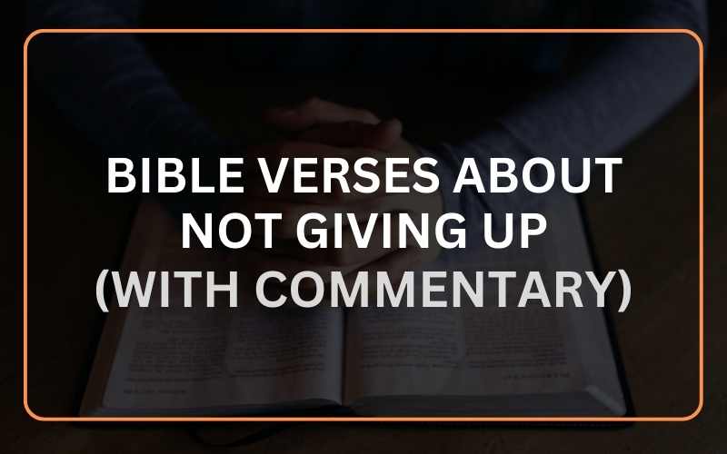 20 Important Bible Verses About Not Giving Up (With Commentary