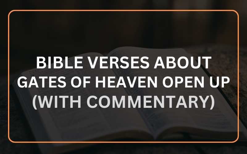 27 Bible Verses About Gates of Heaven Open Up (With Commentary) Scripture Savvy