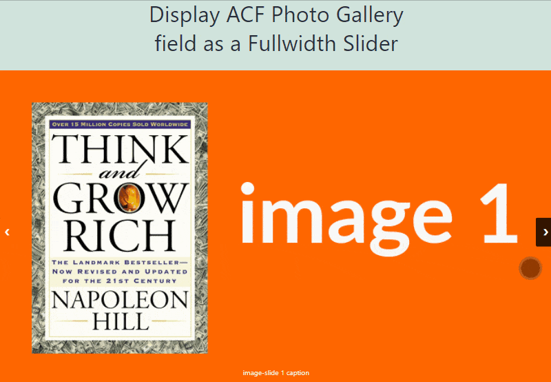 Custom Sliders with Advanced Custom Fields & ACF Photo Gallery