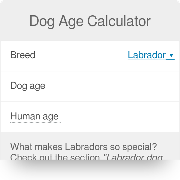 How To Calculate Dog Years By Breed
