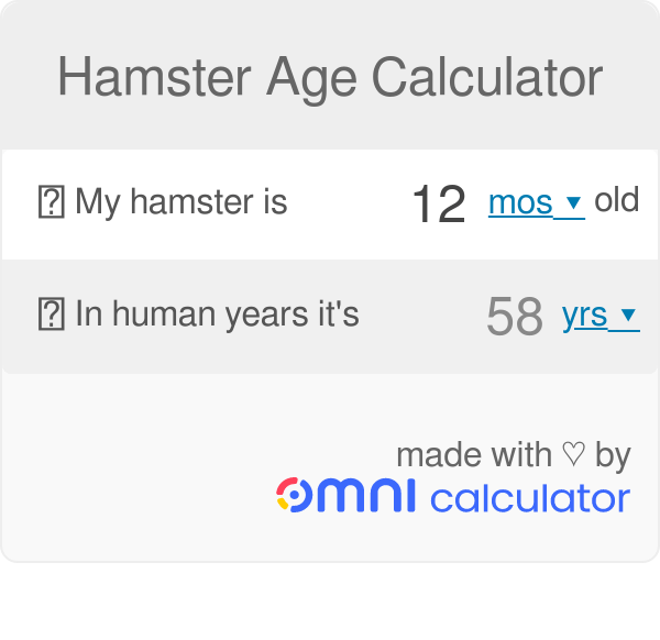 8+ Hamster Age Calculator 2 How Old Is A 2 Month Puppy In Human Years