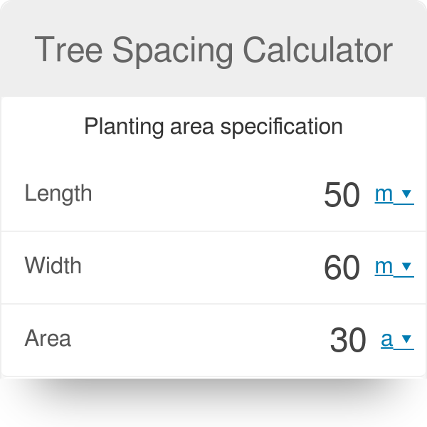 24+ Tree Spacing Calculator KirnAbubakar