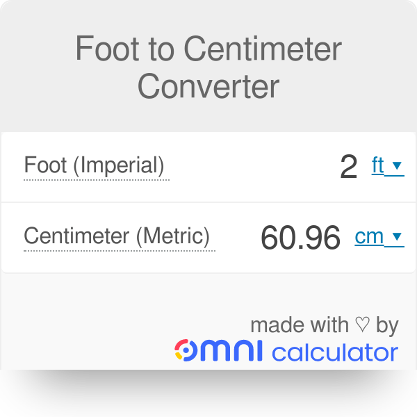 How Many Cm On A Foot Clearance