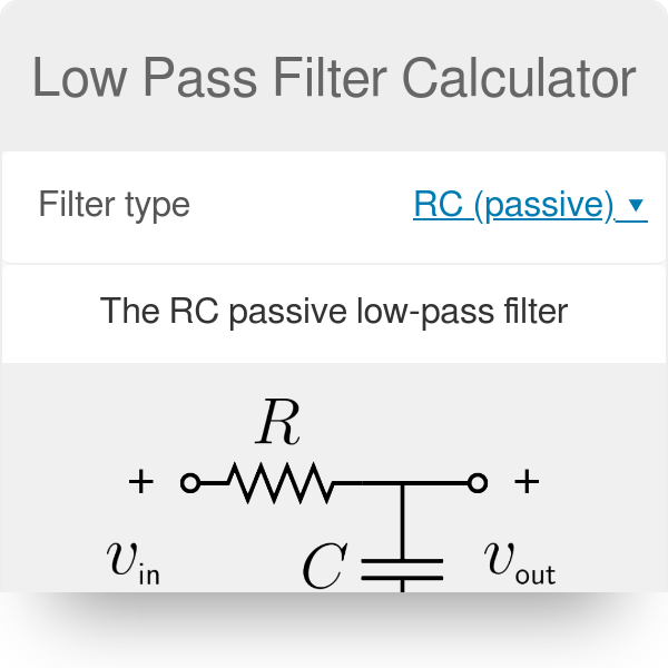 Lc Pi Filter Calculator
