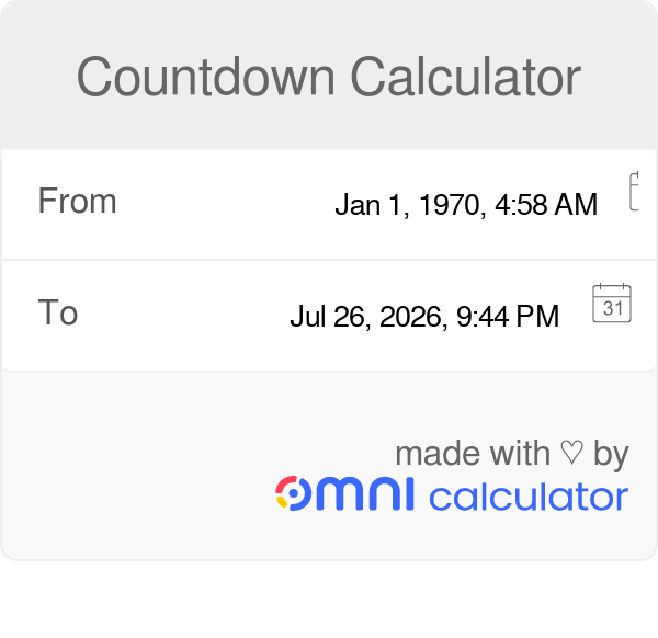 Countdown Calculator