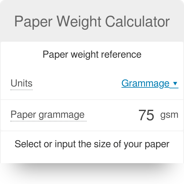 Paper Weight Guideline Hanmi Print, 50 OFF
