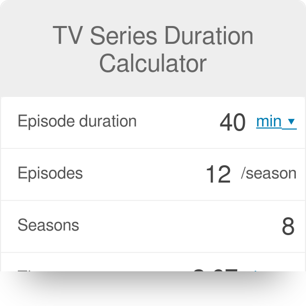 12+ Binge Watch Calculator KeiraAyleesia