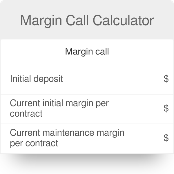 Margin maintenance calculator AllenKenzii