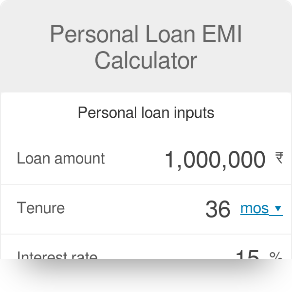 Loan Tenure Calculator Sale