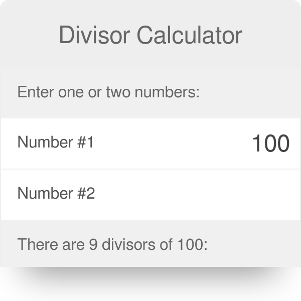 Divisor And Dividend On A Calculator