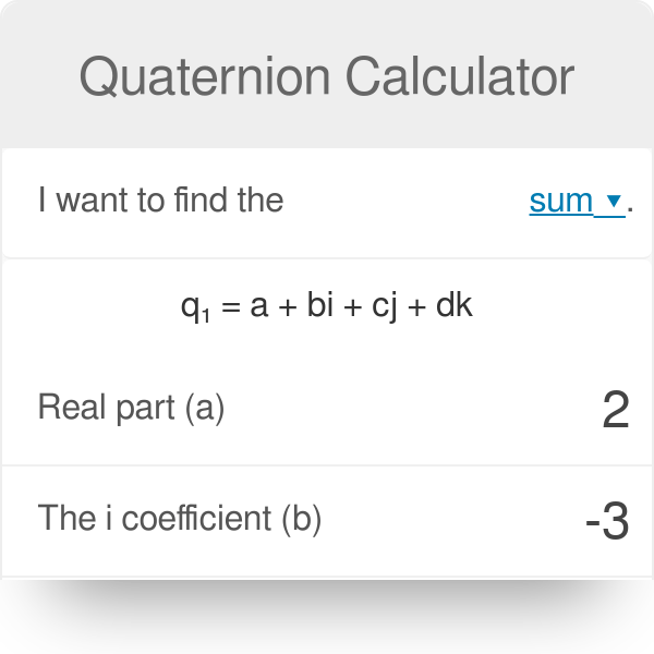 30+ quaternion product calculator RafaiRachele