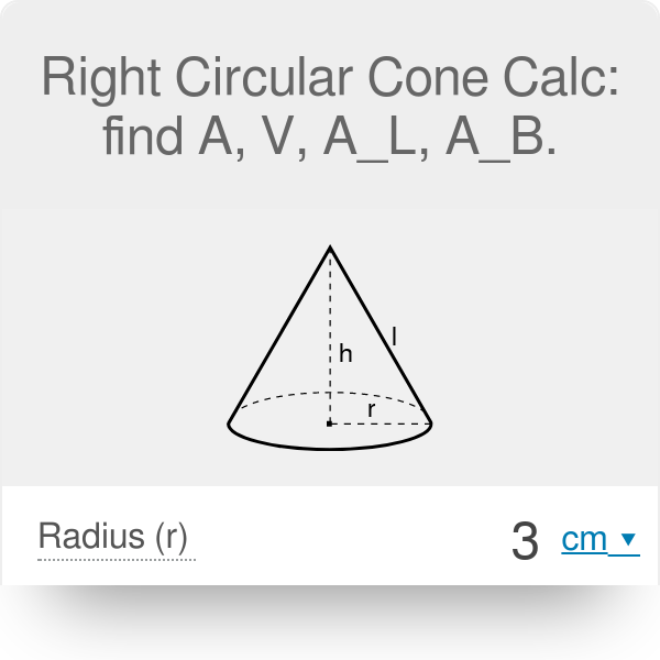 Right Circular Cone