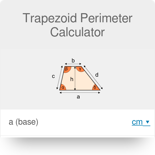 Trapezoid Perimeter Formula