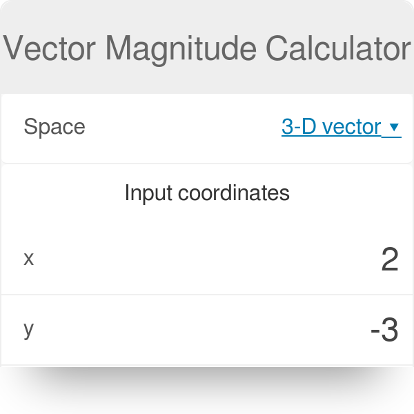 Vector Length Calculator 3d CALCUZ