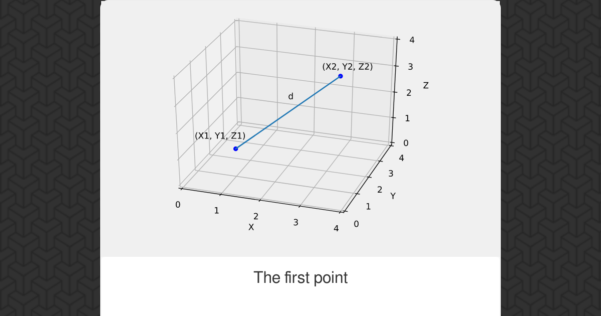 ThreeDimensional Distance Calculator Omni
