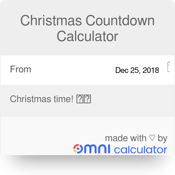 118 Days Days Until Christmas 2022 Days Until Christmas Calculator. What Day Is Christmas?