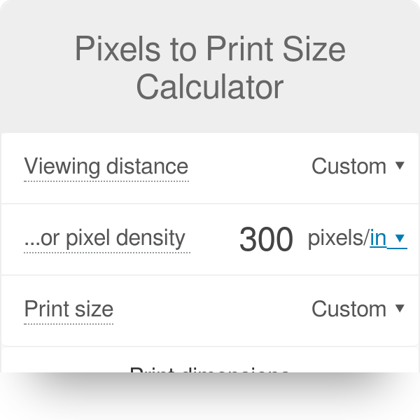 Poster Sizes In Pixels