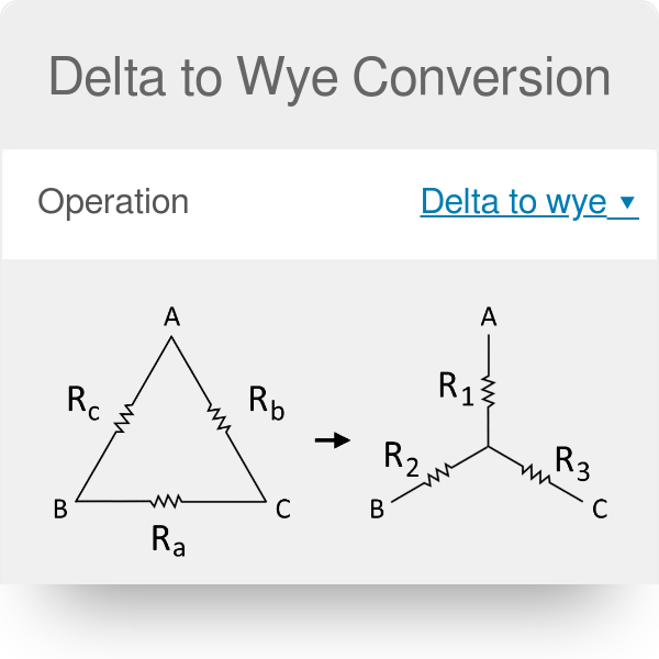 Delta Wye Transform