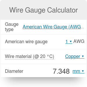Wire Gauge Calculator