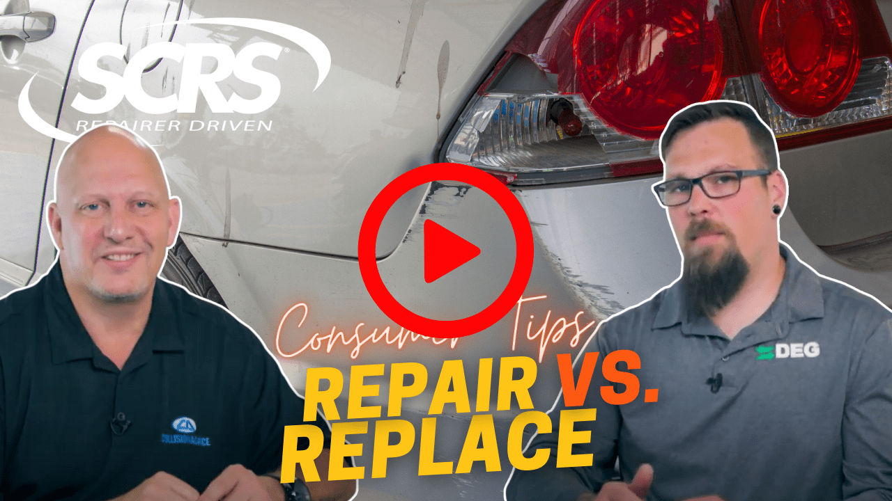 SCRS Quick Tip Consumer Tip Repair vs. Replace Society of Collision