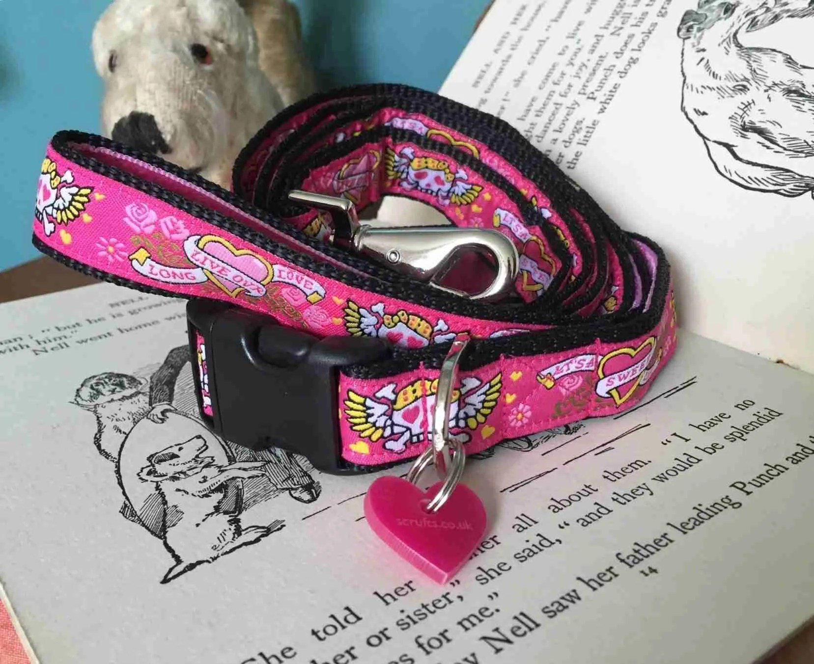 Handmade Dog Collar and Lead. Captain Gracie Style. Scrufts