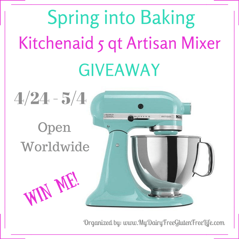 Spring Into Baking KitchenAid Artisan Mixer Giveaway! scrumptiousmoms