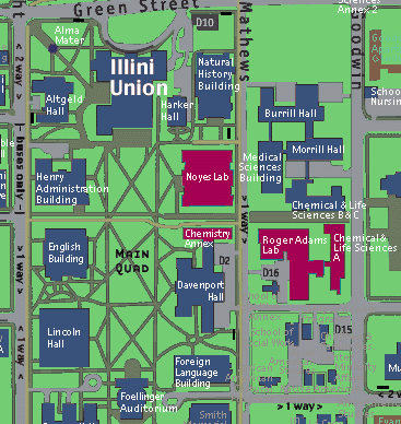 University Of Illinois Map Location Maps For The Facility | School Of Chemical Sciences At Illinois