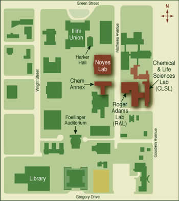 University Of Illinois Map Location Maps - Nmr Lab Instruments | School Of Chemical Sciences At Illinois