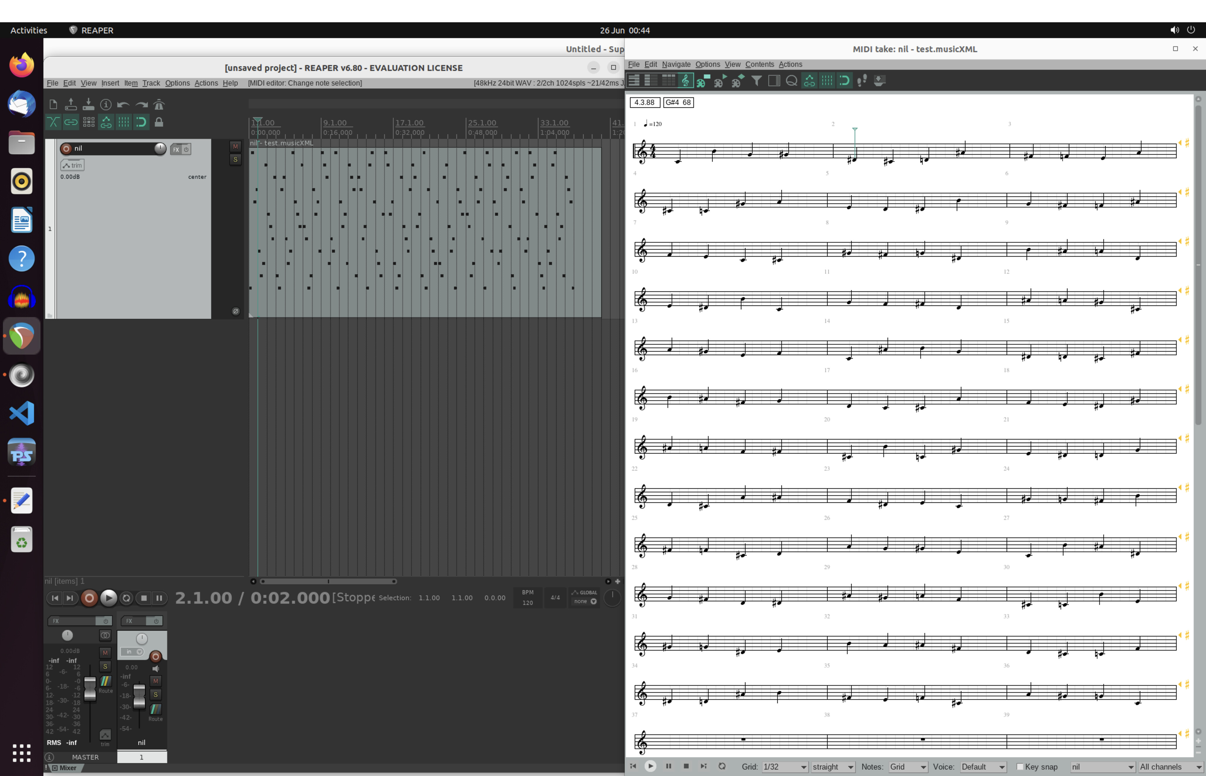 Musical Notation in SC using musicXML Questions scsynth