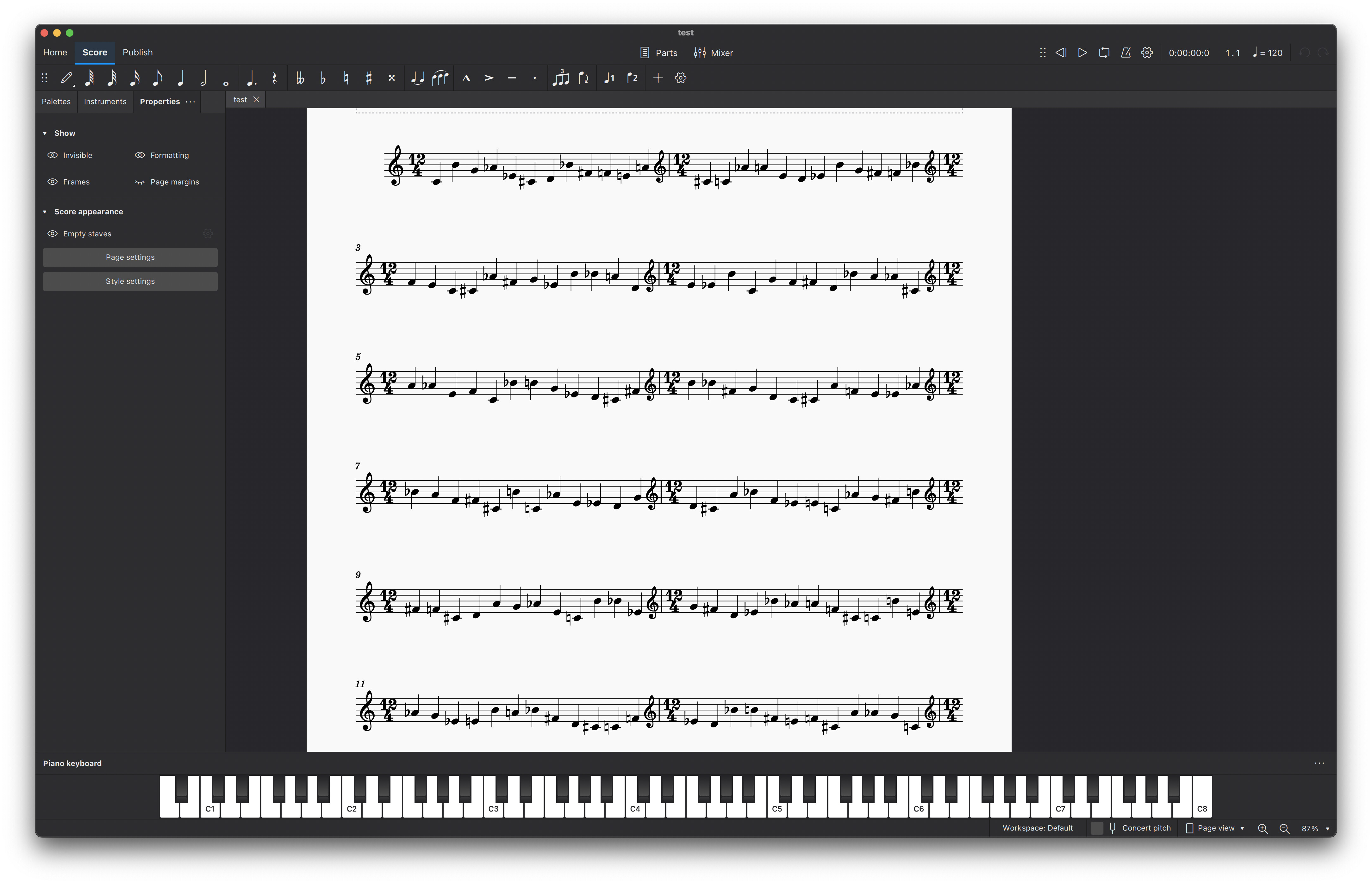 Musical Notation in SC using musicXML Questions scsynth