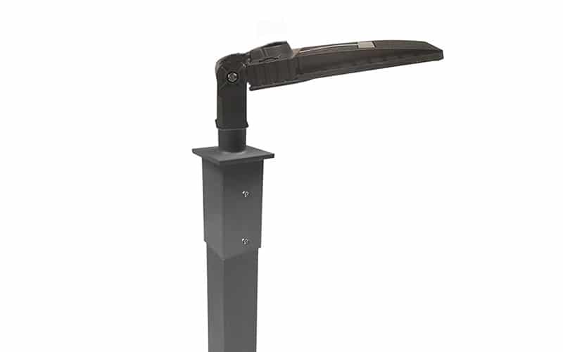 3" 4" 5" Square Pole Tenon Adapter for 2" Slip Fit Adjustable Light Fixture