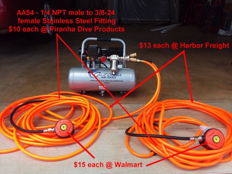 275 DIY Hookah System w/2 Lines ScubaBoard