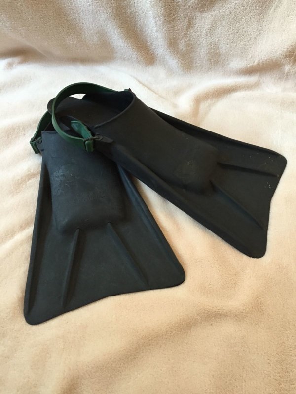 Basic gear from the former German Democratic Republic East German fins