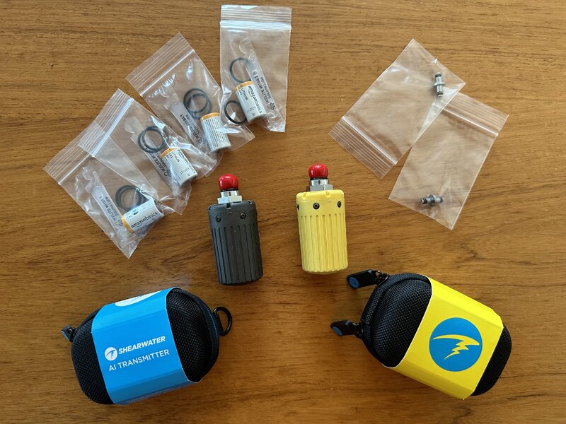 Closed Shearwater Transmitter MH8A (Grey and Yellow) ScubaBoard