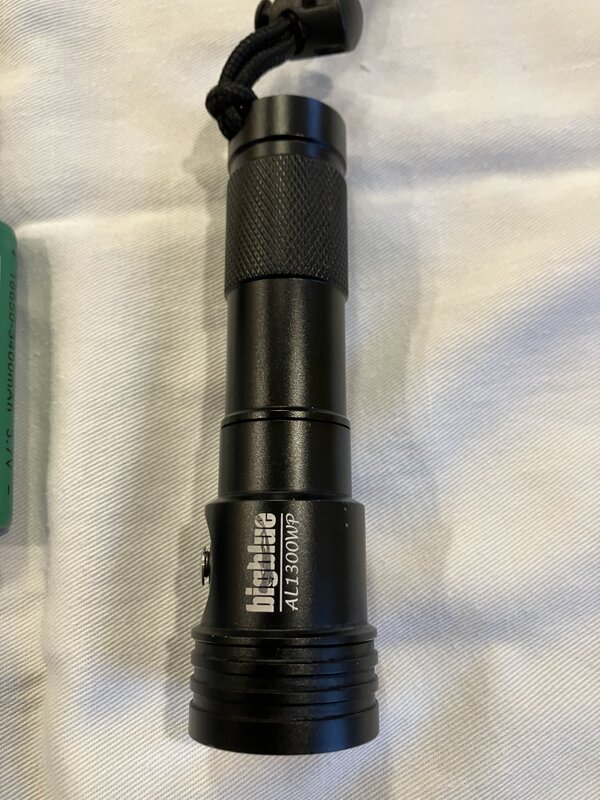 Sold! Big Blue AL1300WP dive light ScubaBoard