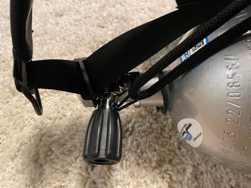 for pony bottle/regulator set up for solo diving Page