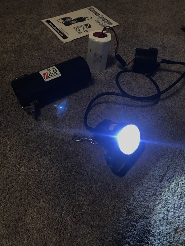 Closed Dive Rite 24W HID Canister light ScubaBoard