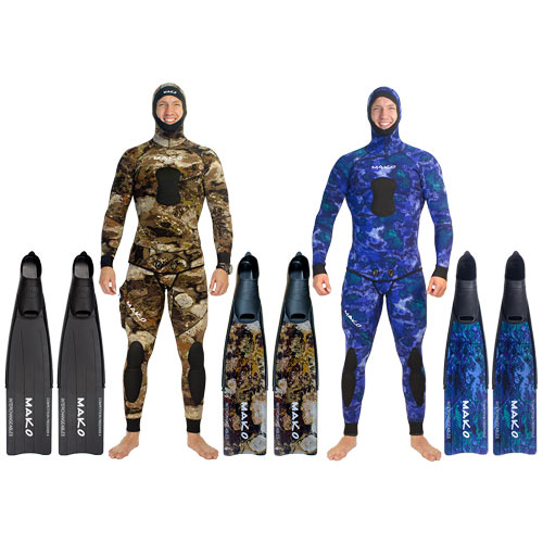 MAKO Interchangeable Competition II Freedive Fins ScubaBoard